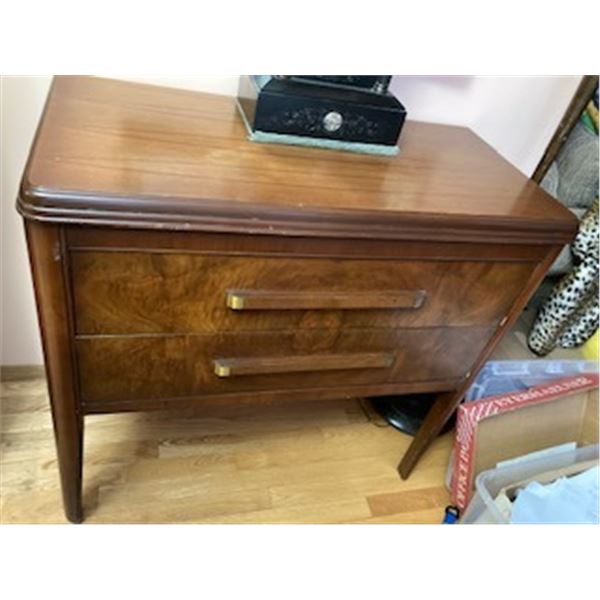 Vintage 1930's "server" linen cabinet from the Tri-Bond Furniture Company, Grand Rapids, MI; 36" x35