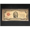 Image 1 : 1928 USA 2 DOLLAR RED SEAL BANKNOTE