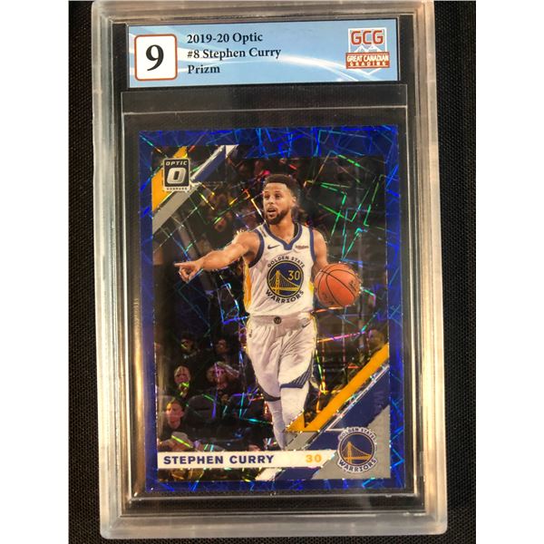 2019-20 OPTIC NO.8 STEPHEN CURRY PRIZM (GCG 9)