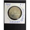 Image 1 : 1965 CANADIAN SILVER DOLLAR .800 SILVER