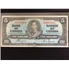 Image 1 : RARE 1937 Bank of Canada $5 Note - Coyne Towers