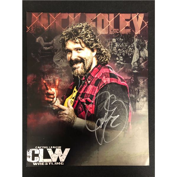 MICK FOLEY SIGNED CLW 8 X 10