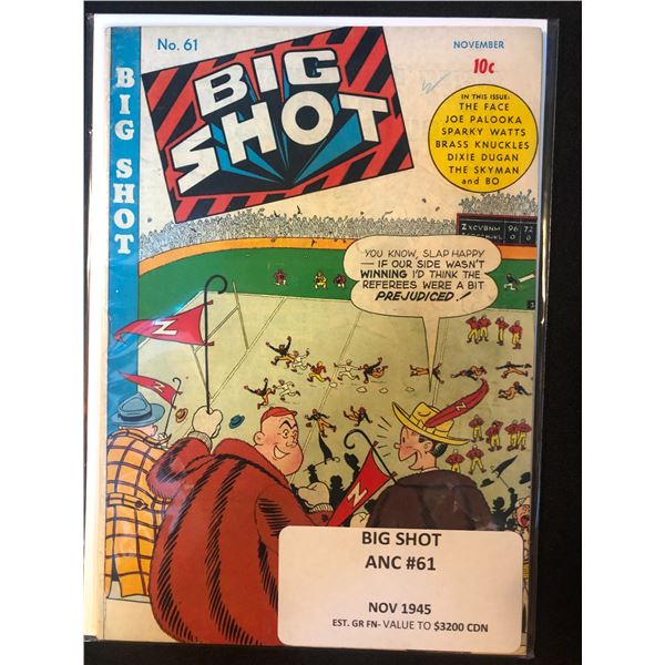 1945 BIG SHOT ANC NO.61 COMIC