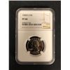 Image 1 : 1968 US SILVER 25 CENT PIECE (NGC PF 68)