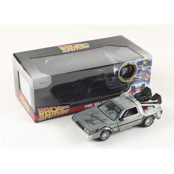 Christopher Lloyd Back To The Future Signed Die Cast DeLorean (JSA COA)