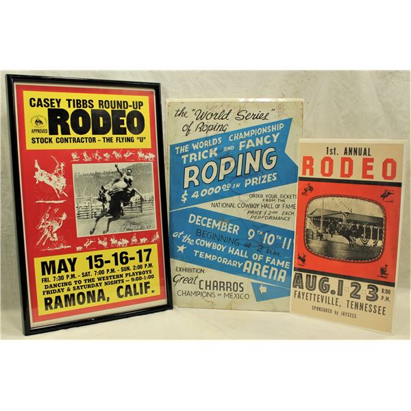 Three Rodeo Posters
