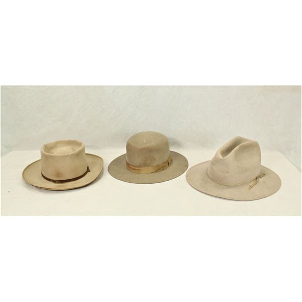 Lot of 3 Cowboy Hats