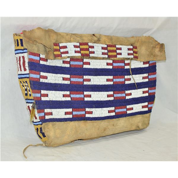Plains Indian Beaded  Teepee Bag