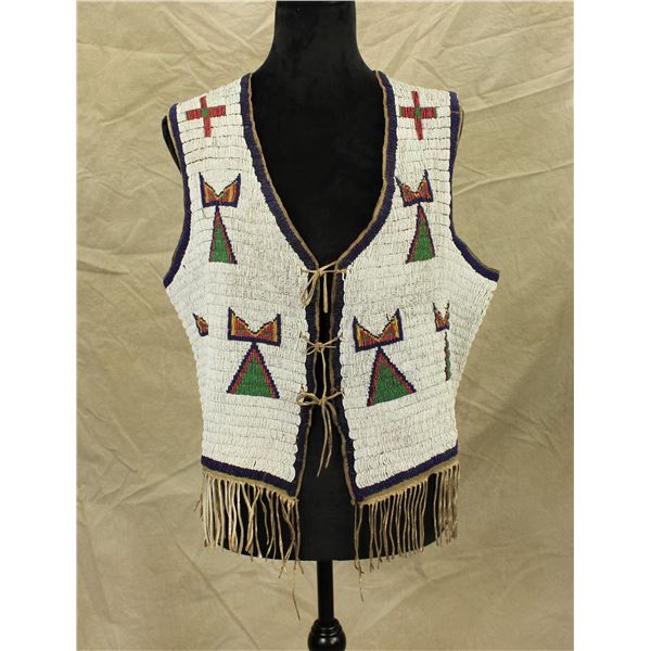 Plains Indian Beaded Vest