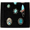 Image 2 : Group of Navajo Silver Rings