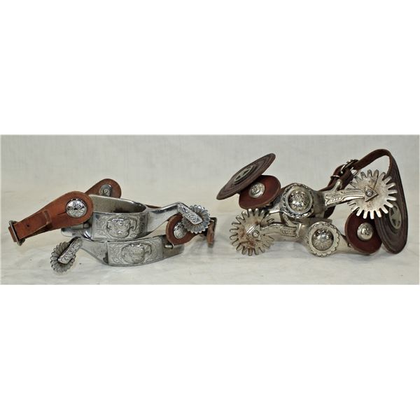 Lot of Two Pairs of Spurs