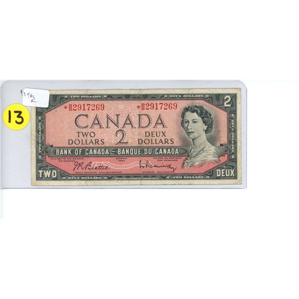 1954 Bank of Canada $2