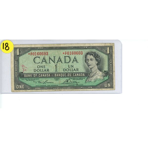 1954 Bank of Canada $1