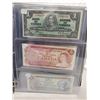 Image 2 : Binder of 6 Canadian bills 1937 $1, 1974 $2, 1979 $5, 1989 $10, 1969 $20, 1975 $50
