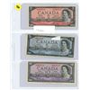 Image 1 : 1954 Bank of Canada $2, $5, & $10