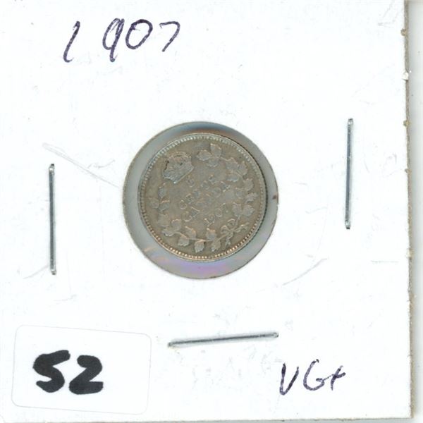 1907 Canada 5 cents