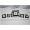Image 1 : 4 - 2x3" Metal Floral Picture Frames, 1 - 4x6" Iron Picture Frame