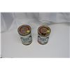 Image 2 : 2 Quaker Oil Tins - Super Blend Full 1QT, 10w30 1L