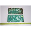 Image 1 : 2x 1965 Sask Diamond Jubilee License Plates