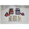 Image 1 : Hockey Medallions Set - Offical 1998 Macdonalds Team Canada Full 12/12 & (2) 2006-07 Collector Tins