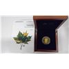 Image 2 : 2021 Iconic Maple Leaves $20. 99.99 pure Silver with Gold Plating. Scalloped edge with 8 scallops. H