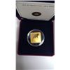 Image 2 : 2011 Orca (Killer) Whale $3. Sterling Silver square coin is Gold Plated. Housed in its original case