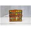 Image 1 : Vintage Blue Ribbon Wooden Spice Rack with Spices