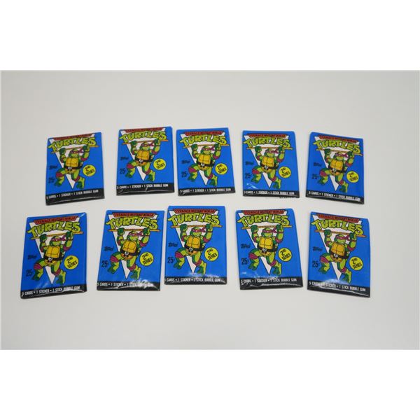 10 Packs of Teenage Mutant Ninja Turtles Cards