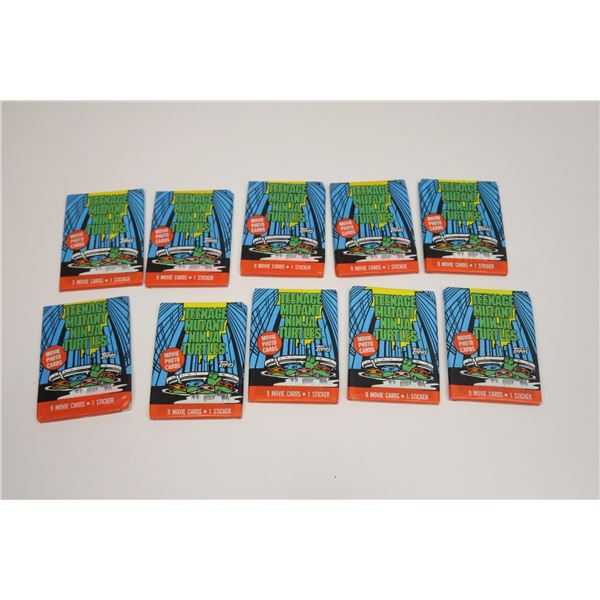 10 Packs of Teenage Mutant Ninja Turtles Cards