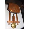 Image 1 : Antique Oak Arts & Crafts Clock, Working, Missing Key