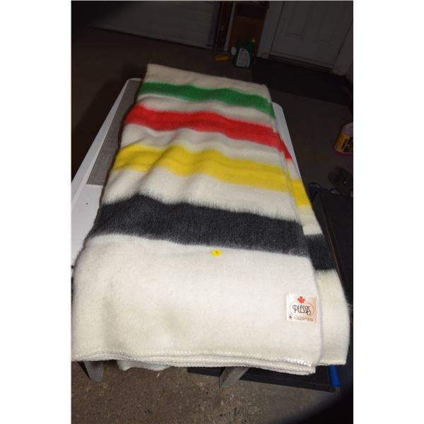 Vintage NOS Hudson Bay Style Blanket