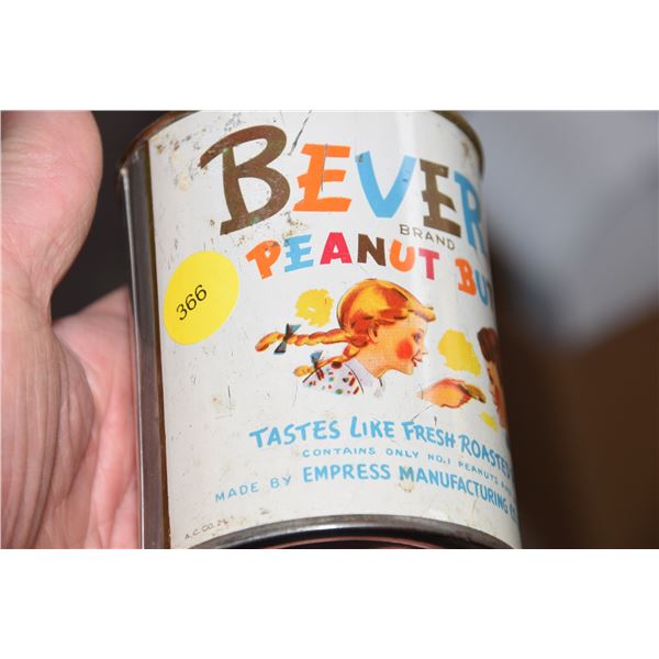 Beverly Peanut Butter Tin Bank