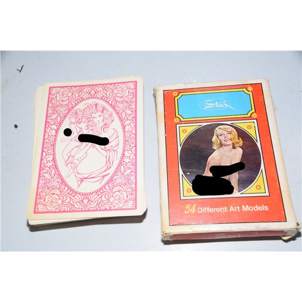 Vintage Extra Large Pin-up Nude Playing Cards