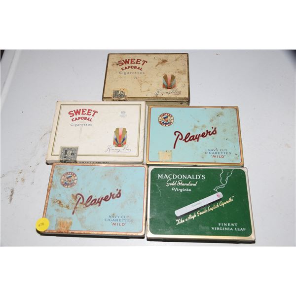 Flat 50 Tobacco Tin Lot