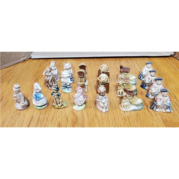 Lot of "Nursery Rhymes" Wade Tea Ornaments