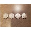 Image 1 : 4 Canadian Silver 25 cents