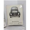 Image 3 : 2 full page VW advertisements, laminated