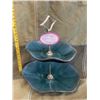 Image 1 : Blue mountain pottery 2 tiered serving dish