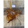 Image 2 : Vintage, heavy,  amber glass, art piece. ? Chalet. No chips or cracks.