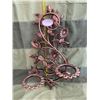 Image 3 : 2 vintage coppercraft pieces. One shelf and one floral wall hanging. No chips or cracks.