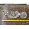 Image 1 : Glass Dishes and Salt and Pepper Shakers