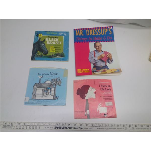 Books and Records - Mr. Dressup, Black Beauty, Too Much Noise, and I Know an Old Lady