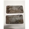 Image 2 : (2)Matching Plates: F70-682 72-Sask