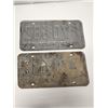 Image 2 : (2)Matching Plates: F70-682 1971-Sask