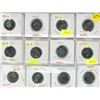Image 1 : 1999 Millenium Quarters Full Set of 12 - Mostly UNC