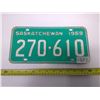 Image 1 : 1969 SK Licence Plate 270-610
