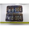 Image 1 : 2x 1962 SK Licence Plates F18004