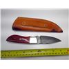 Image 2 : Red Handle Knife w/ Sheath