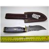 Image 2 : Black Handle Knife w/ Sheath