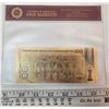 Image 3 : 2018 Russian World Cup Gold Blanknote- Gold Plated (AP 00048)